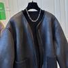 Coat for Women Thickened Windbreaker Waterproof Autumn Winter Casual Oversize Double Layer Warm Casual Leather Jacket
