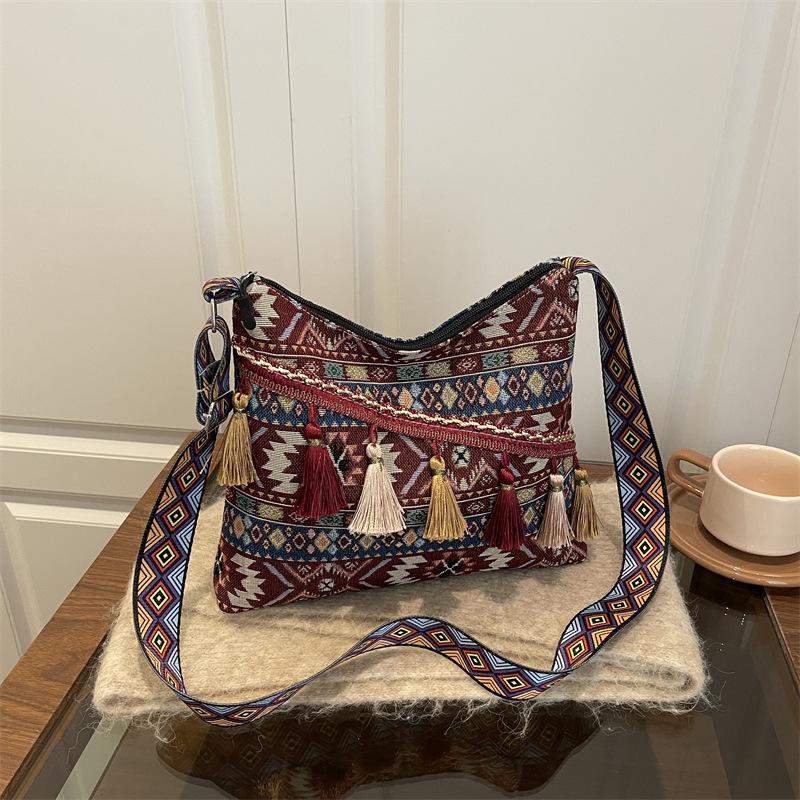 Summer National Style New Chinese Bag National Style Retro Shoulder Messenger Bag Female Messenger Bag Female Summer