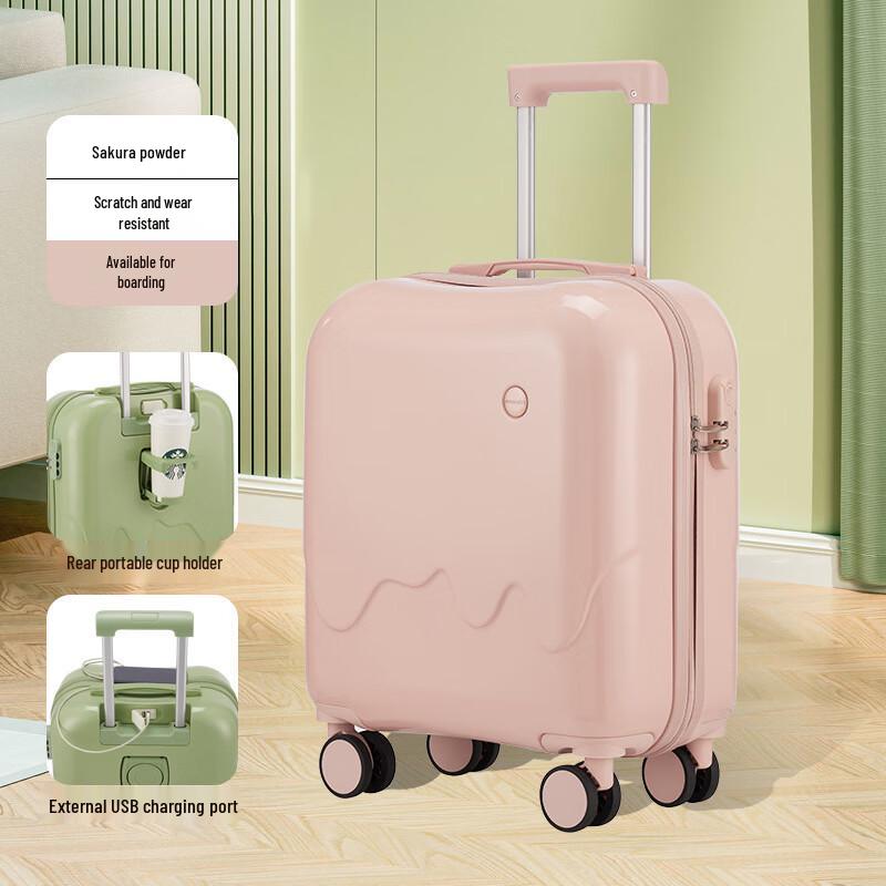 

WEZHO Premium Women s Carry-on Luggage with Cup Holder