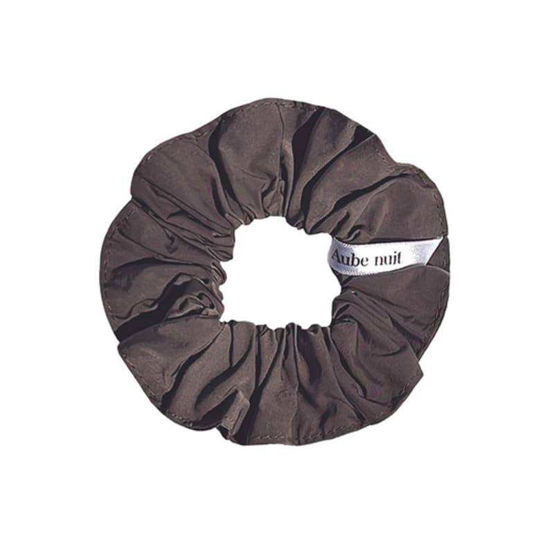 Aube Nuit [Recycle Nylon] New Rainy Day Hair Scrunchie Red Bean Brown S