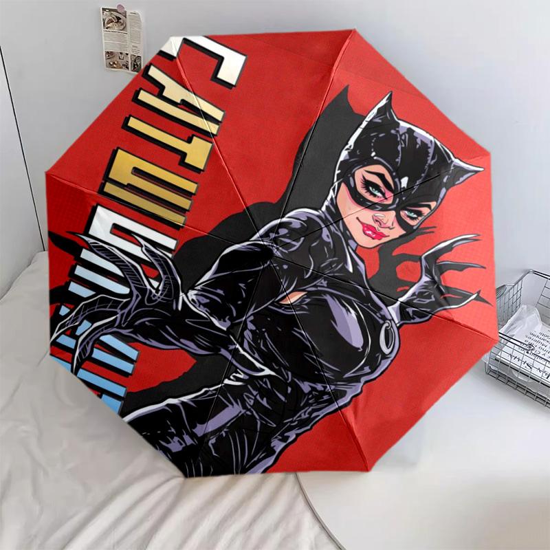 

1 PC Automatic Folding Umbrella - Cartoon Pattern, Portable & Foldable Design with 14 Ribs, Christmas Birthday Gifts