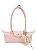 2026 French Light Luxury Cowhide Long Handle Dumpling Baguette Crossbody Bag