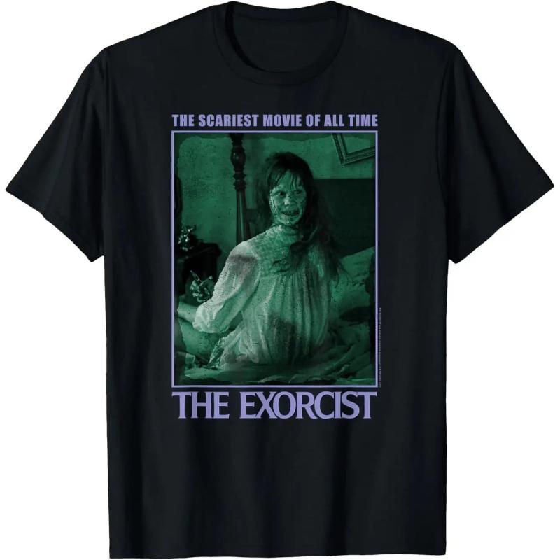 American Retro Exorcist Horror Movie T-shirt, All Season Men's and Women's Pure Cotton Casual Fashion Streetwear
