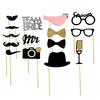 31pcs Funny Birthday Photo Booth Props DIY Wedding Groom Bridal Party Decor Baby Shower Bride To Be Bride Team Shooting Props