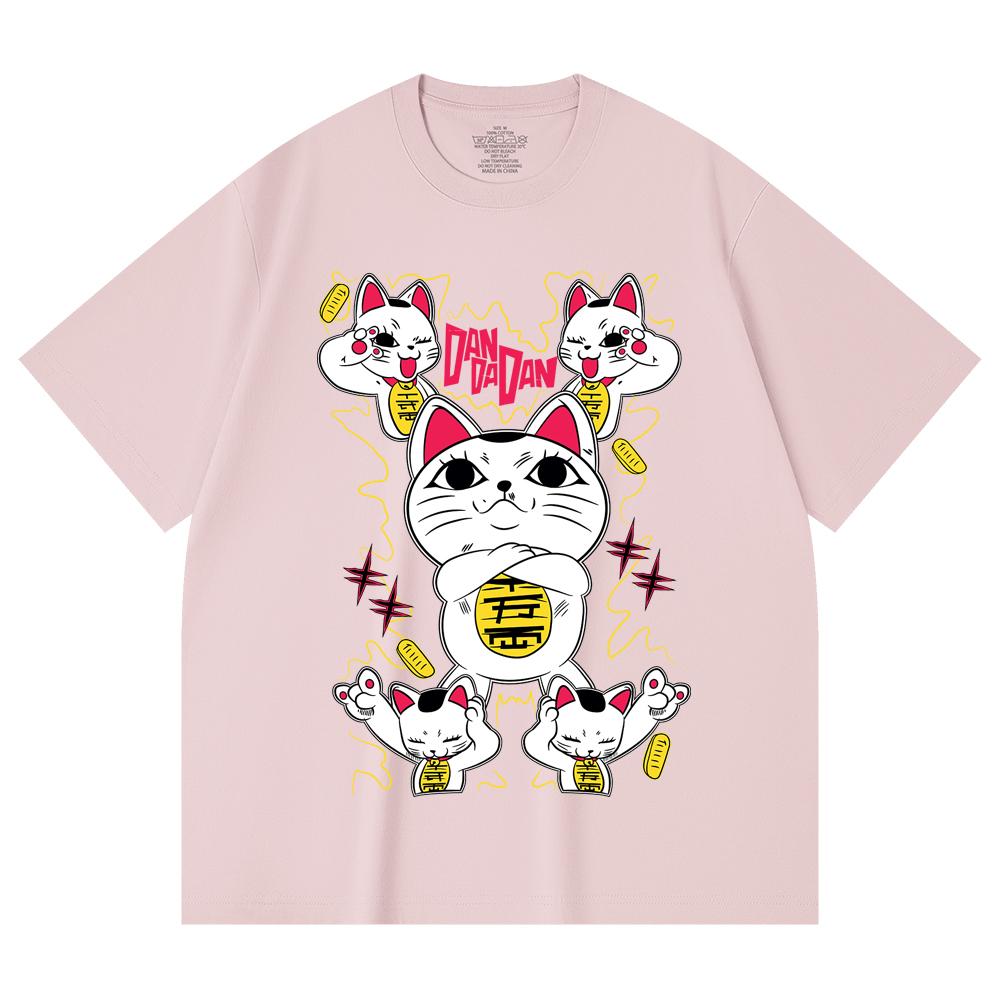 230 g/m² 100% Baumwolle DanDaDan V6 Turbo Oma Druck Unisex Schweres Baumwoll-T-Shirt