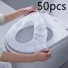 50pcs Disposable Toilet Seat Covers with Elastic Bands - Hygienic Portable Toilet Seat Protectors for Travel, Hotels, Public Restrooms