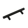 Sleek Black Stainless Steel T Bar Handles For Stylish Kitchen Cabinet Drawer Knobs