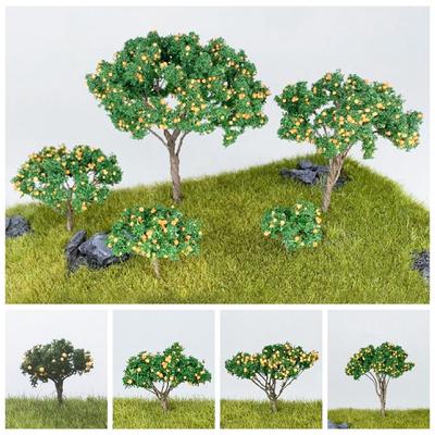 Multi-size Miniature Fruit Trees Sand Table Layout Lifelike Simulation Tree Figurine Dollhouse Ornament Accessories Scene Model