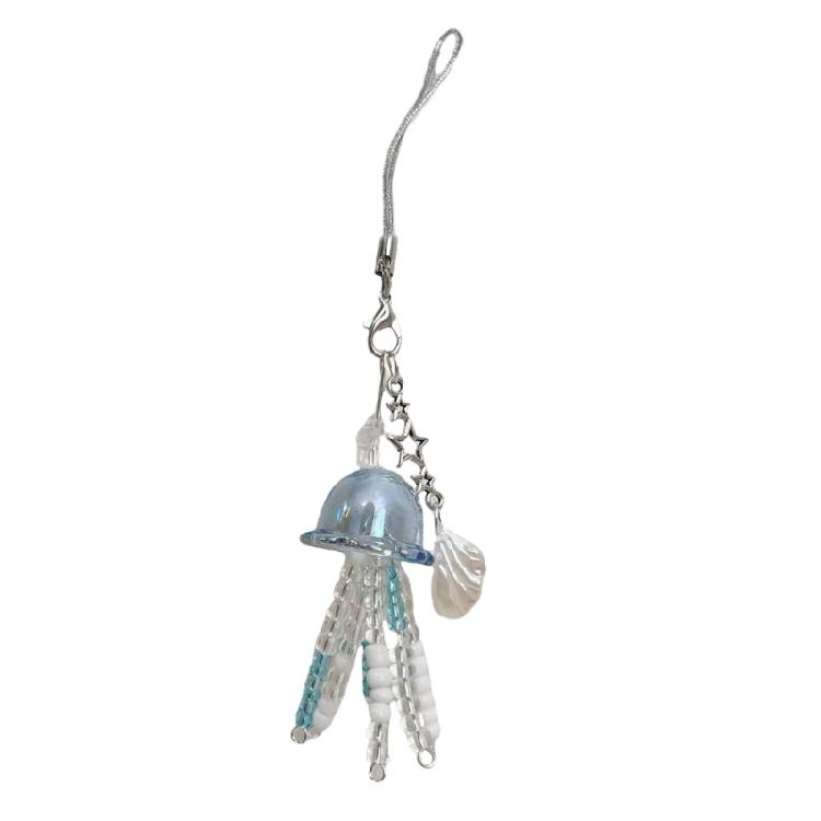 Multipurpose Artistics Beaded Phone Charm with Goldfish Accent Accessory for School Work or Leisure Stylish Outfits