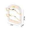Cream Multifunction Kitchen Rack: Lid, Spoon & Spatula Organizer