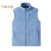 Pánská vesta Polar Fleece Regular Fit Vesta se stojáčkem bez rukávů Kabát s kapsami na zip Tepelně izolační vesta