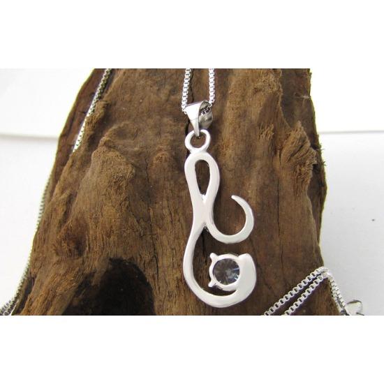 Rolali Pendant Necklace Single Inlaid Gemstone Plated Platinum Heart Chain Women'S Versatile Jewelry Dy