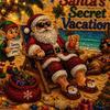 Seasonal DIY Art Supplies Xmas Faux Pearl Kit, Santa Claus Reindeer Painting Calming Hands On Hobbies Sparkling 3D Festive Wall Craft Kit for Adults,