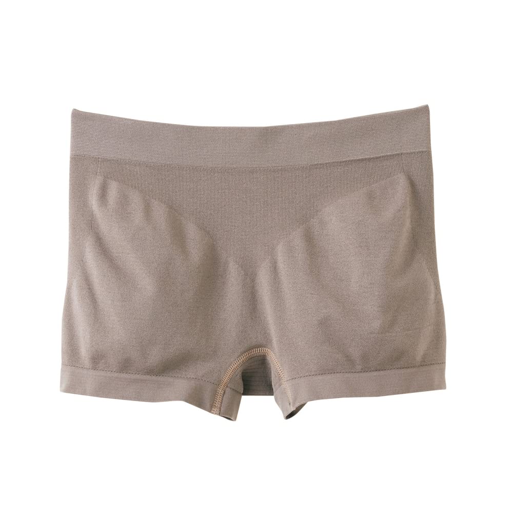 Gunze Tuche Boxer Soft Fits the 3D Half Veil Size M Shorts, Stretch, Material, Body, Molded, Length, TV2662R/TV2662Z, Women's, Brown,