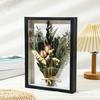 Ramă foto cu plante cu flori uscate cu goluri creative Afișare manuală DIY Ramă foto 3D Cutie cu umbră mare adâncă