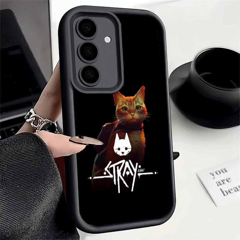Phone Case for Samsung Galaxy A17 A16 A15 A14 A13 Stray Cat Game B-12 A56 A36 A26 A55 A35 A25 A54 A34 A24 A53 A33 A23 A07 A06