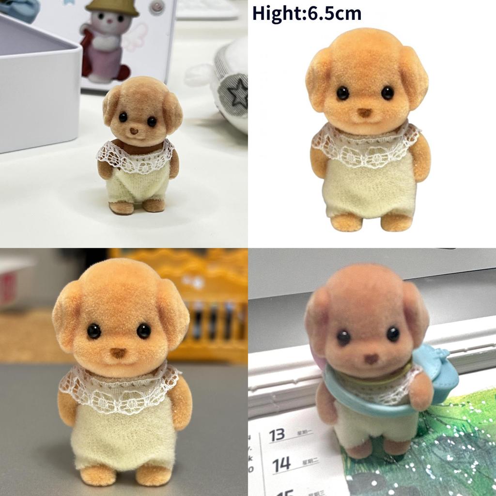 Adorable Movable Plush Toy Poodle Doll Soft And Cuddly With Cute Features For Collectors