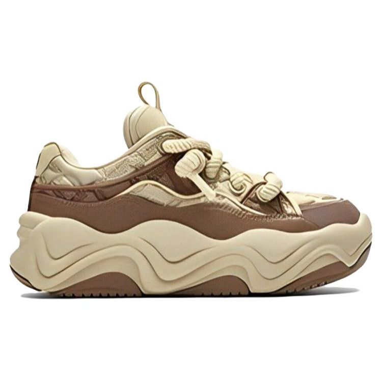 Fila Brook LV Fabric Synthetic Leather TPU Comfortable Sports Low-Top Lifestyle Casual Shoes Women Sneaker Brown F12W341202FBT