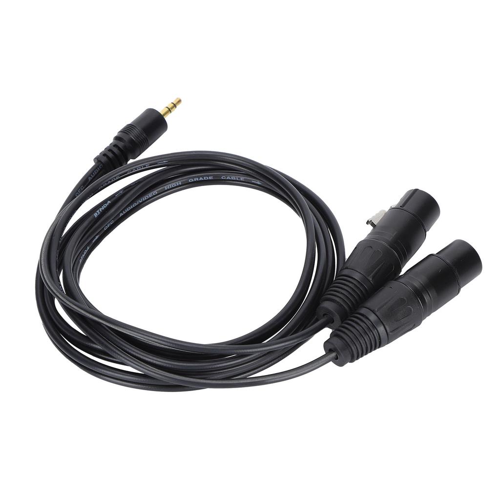 JORINDO Dual Female XLR to 3.5mm YSplitter Cable XLR Female to 1 8 Inch Jack Cable Cord