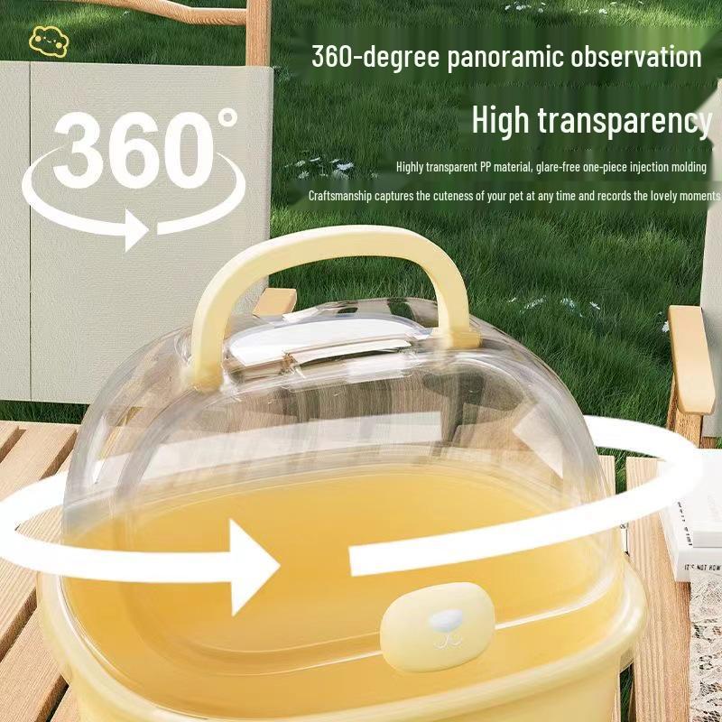 Portable Outdoor Small Animal Carrier for Hamsters, Mice, and Sugar Gliders with Large Space