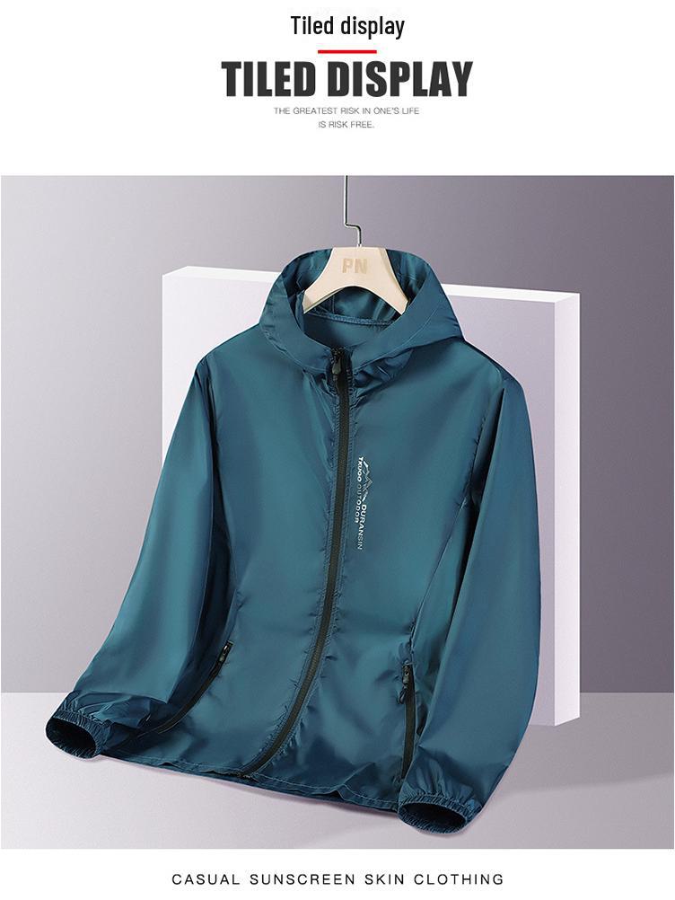 Men's Summer Sun Protection Jacket - Breathable, Ice Silk, Anti-UV, Ideal for Outdoor Fishing.