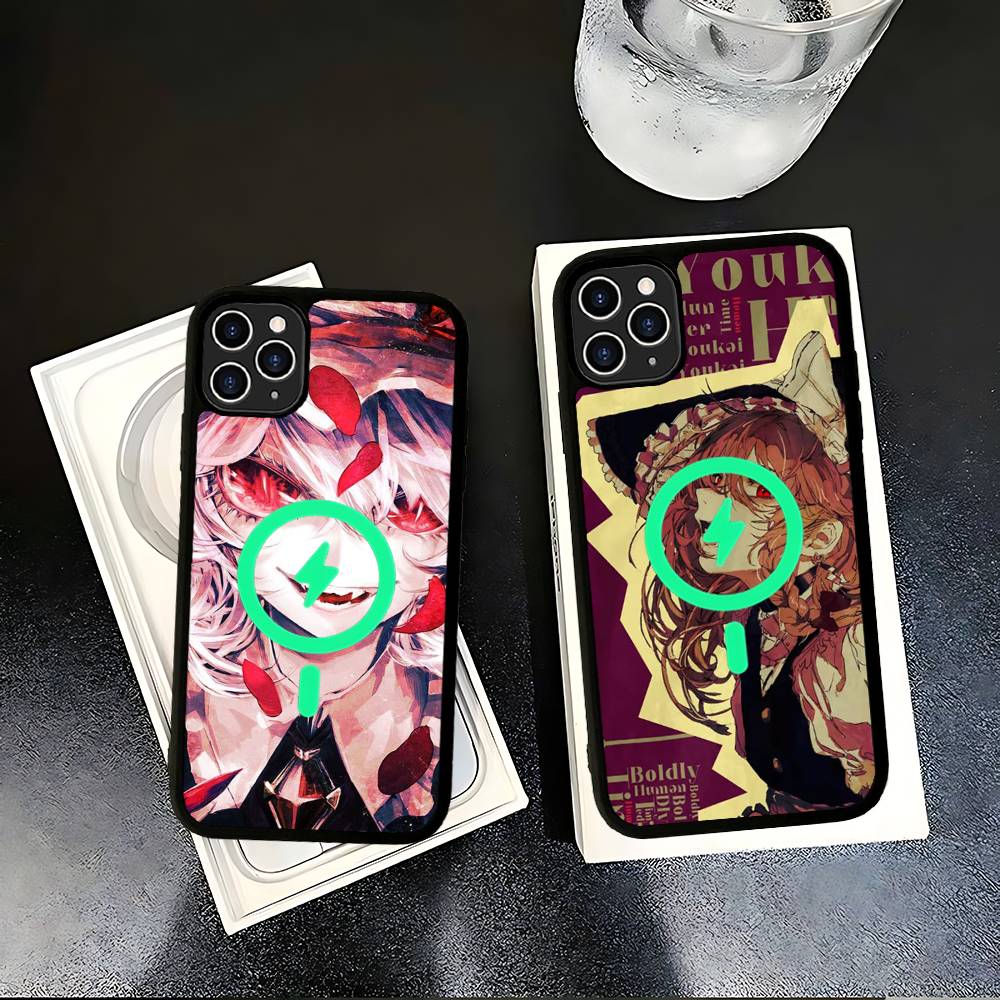 Classic Game Touhou Project Magnetic Matte Phone Case For IPhone 16 17 15 14 13 12 11 For Magsafe Wireless Charge Cover