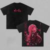 T-shirt Anime Zero Two DARLING in The FRANXX T-shirt Lavé Vintage pour Hommes Vêtements Été Harajuku T-shirts en Coton Tendance Vêtements