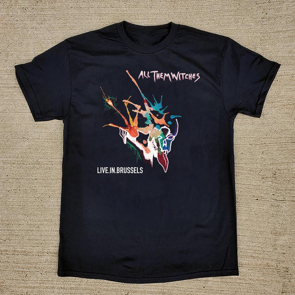 Все Эти Ведьмы Живут в Брюсселе Футболка Все Размеры от S до 5XL Унисекс Футболка M