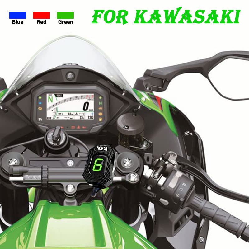 Gear Indicator for Kawasaki Kawasaki Motorcycle 6 Speed 1-6 Level LED Digital Display Waterproof