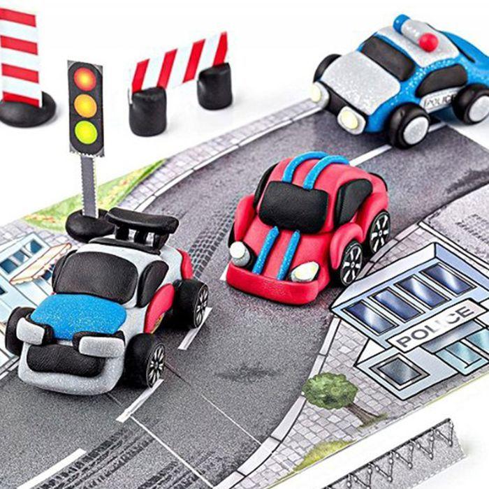 Kit Pâte Polymère - FIMO - Course de Police - Multicolore - 5 Ans et Plus