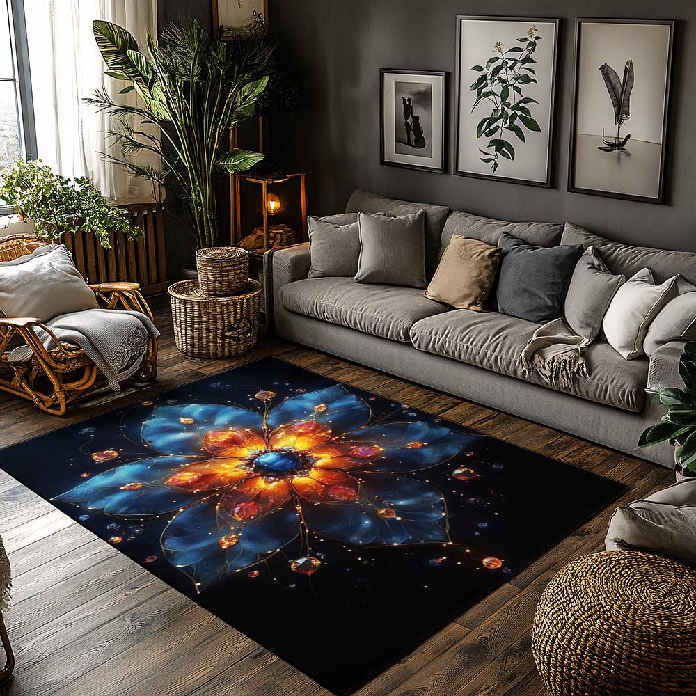 Cozy Area Rug Non Slip Washable Indoor Outdoor Carpet Home Decor Living Room Bedroom Floor Mat Farmhouse Modern Style 50x80cm