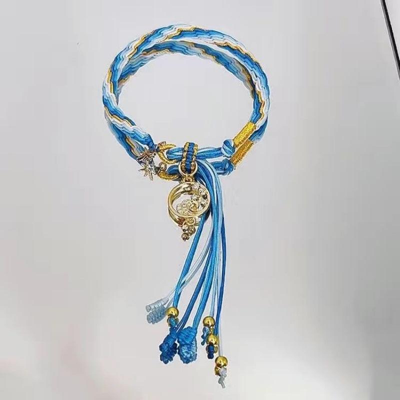 

[Wanderer and Ayato Themed Handwoven Rope Bracelet Braided Style Accessory]
