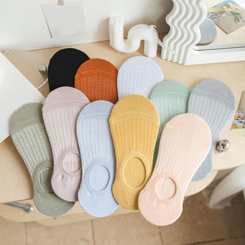 10Pairs Mesh Invisible Boat Socks Thin Short Hosiery Casual Short Ankle Socks  Women