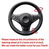 Hand Sewing Steering Wheel Cover For BMW E60 530d 545i 550i E61Touring E63 E64