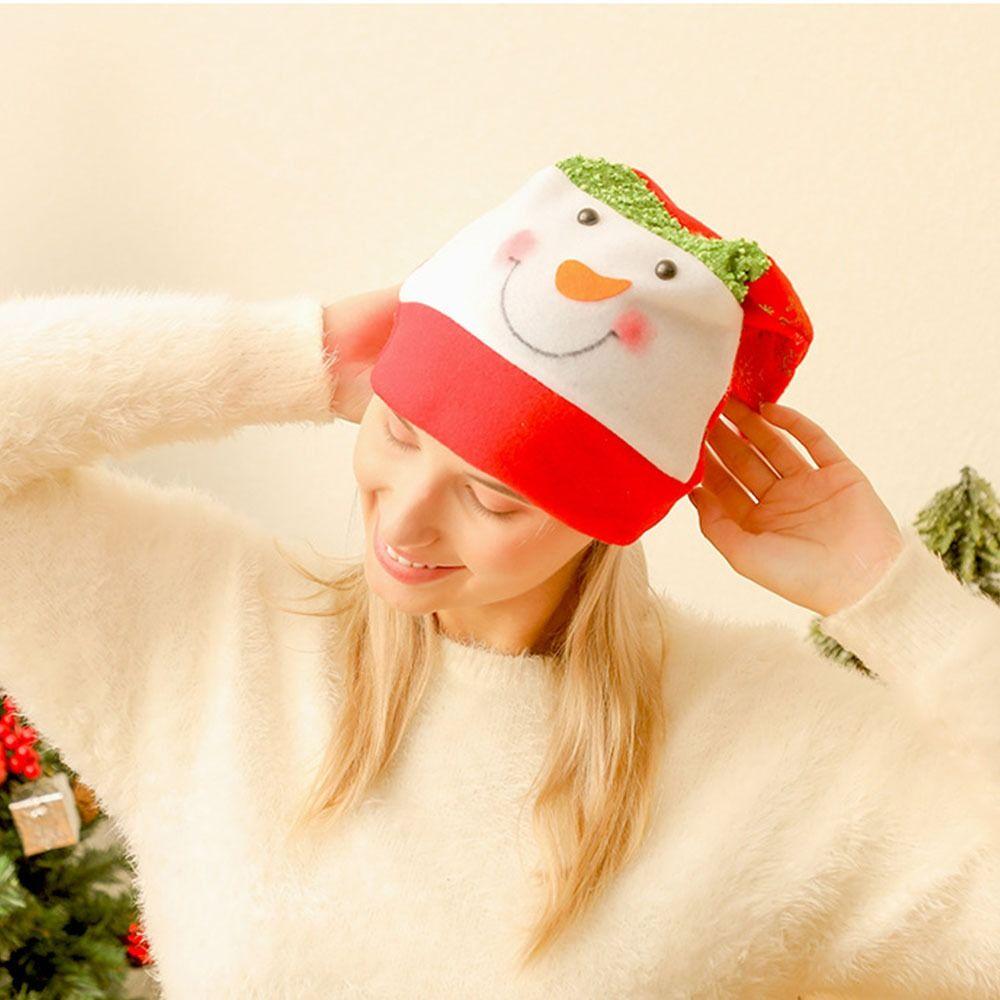 For Men Snowman Beanies Elk Korean Winter Cap Cartoon Plush Hat Santa Claus Christmas Hat