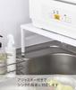 Yamazaki Jitsugyo 5181 Extendable Dishwasher Approximately Lower Tier Turns Into Work Comes with Adjuster Included Rack, White, W37~62XD36XH15~16.5cm,
