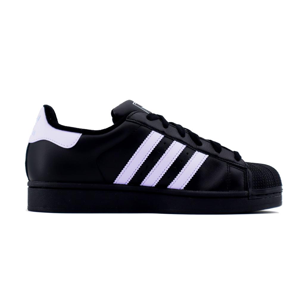 adidas Originals Superstar 2 Rutschfest Abriebfest Niedrig geschnitten Skateboard-Schuhe Unisex Schwarz Lila JI0079(Team1253-)