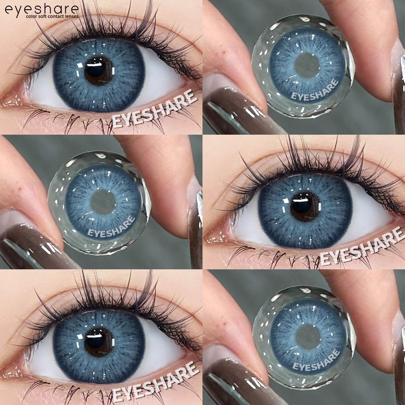 Eyeshare Neueste farbige Kontaktlinsen für Augen Pink/Blau/Grün Farbige Augen Make-up Kontakt 6 Monate Kosmetik