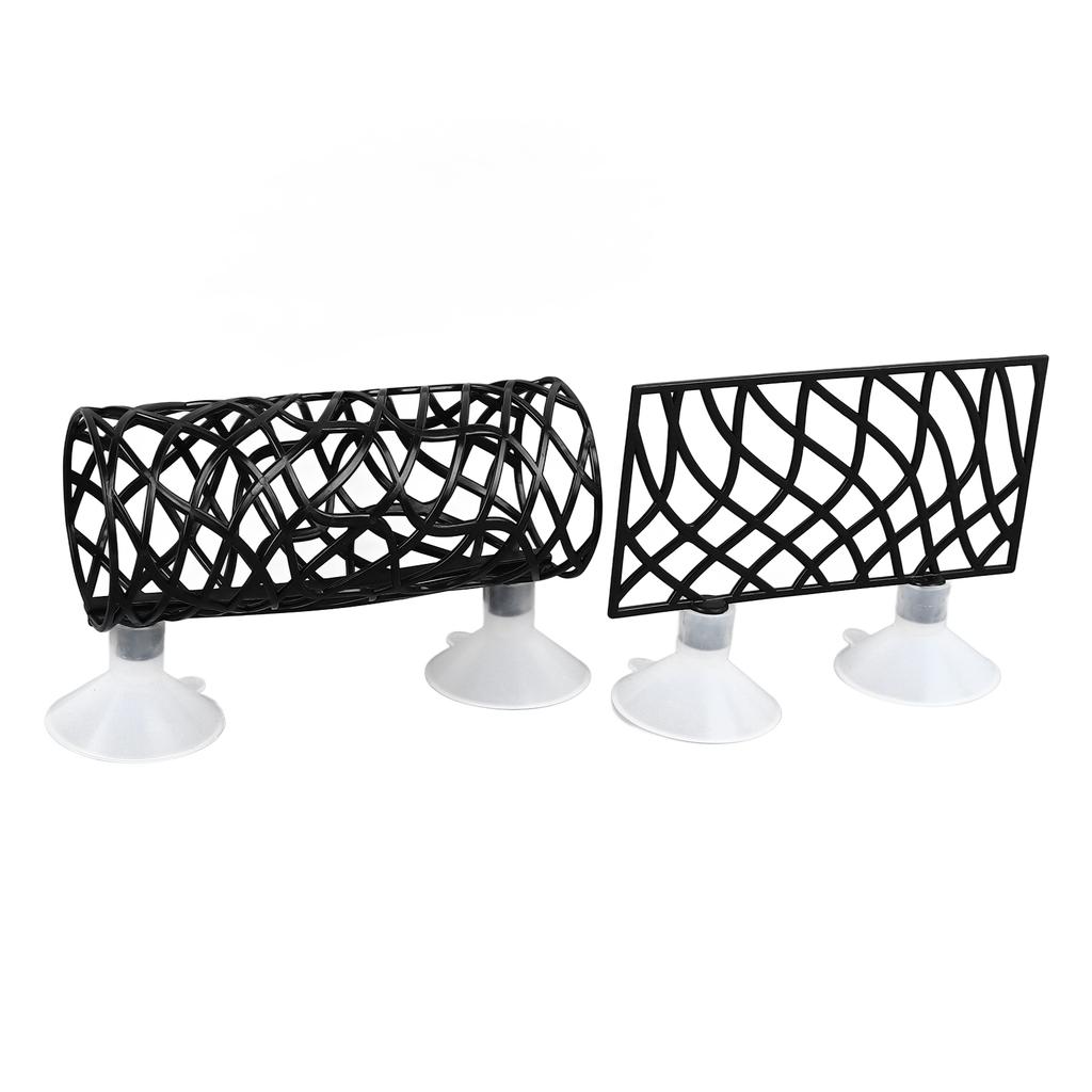 Fish Bed Tunnel Safe Small Hole Hollow Fish Resting Tube with Suction Cup for Fish Aquarium