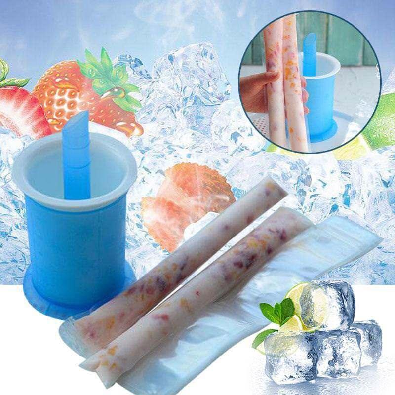 100pcs DIY Ice Popsicle Bag Cream Maker Disposable Molds For Ice Lollies Freezer Bag Kitchen Summer Essential