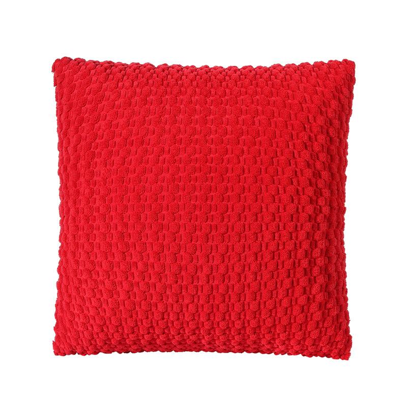 New Modern and Simple Corduroy Three-dimensional Bubble Pillow Pillow Case Fashionable Solid Color Cushion Pillow Case