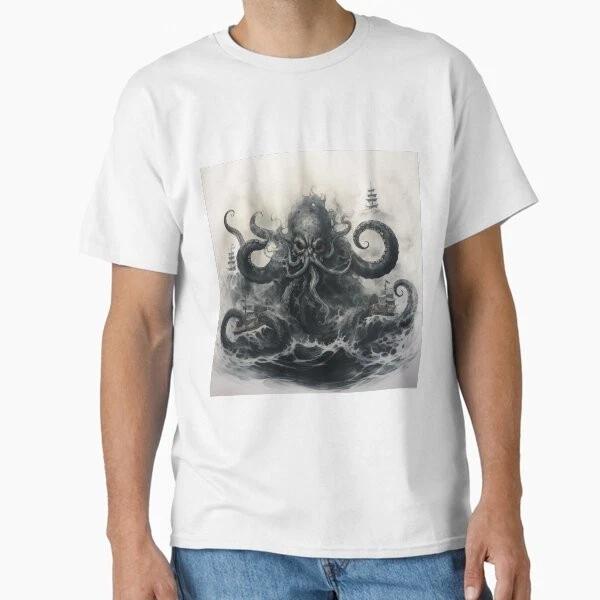 The Kraken Classic Tshirt Made In Usaaus Tshirt S2xl S