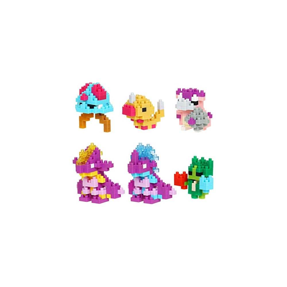 Kawada Nano Block Mini Nano Pokmon Poison Type Box Set 6 Pieces