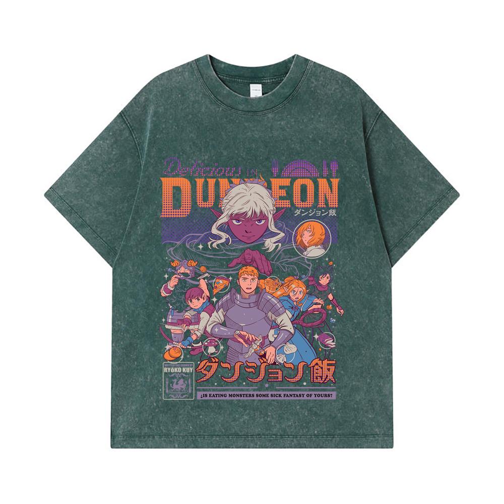 275 GSM Washed T-shirts 100% Cotton Delicious in Dungeon V2 Print Unisex Heavy Cotton T Shirt
