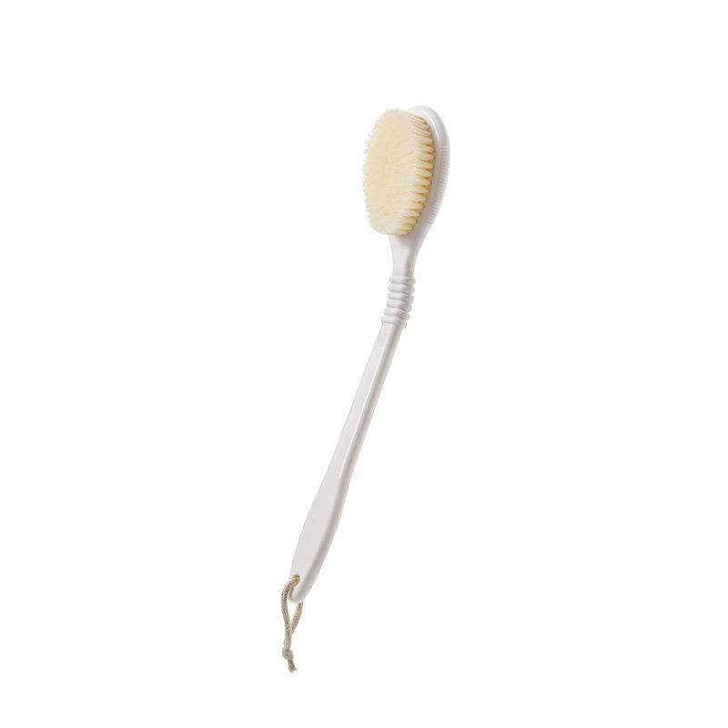 

Long Handle Soft Bristle Bath Brush Adjustable Shower Brush for Back Washing Body Exfoliating Back Scrubber Bathing Brush белый