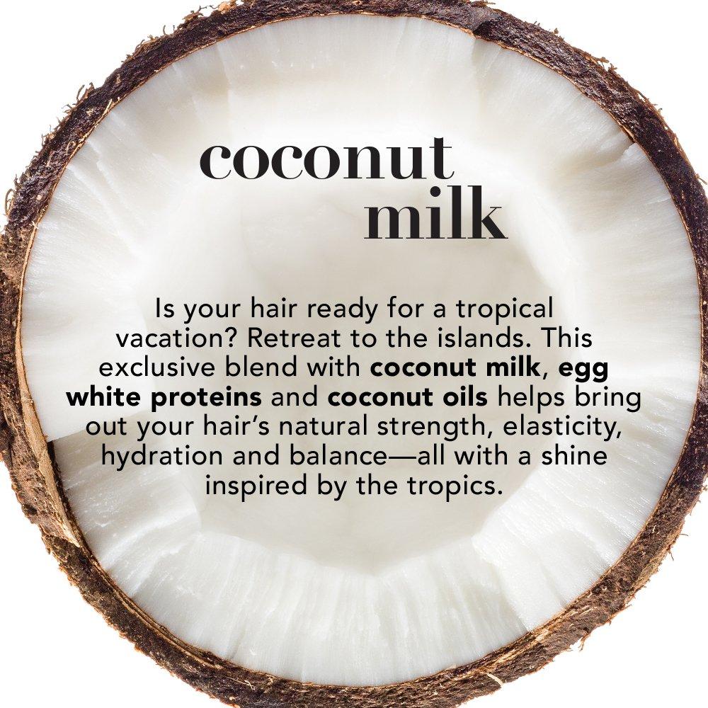 Ogx Shampoo Coconut Milk Nourishing 13 Ounce (384ml) (2 Pack)