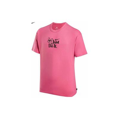 American Retro Letter Print Crew Neck Sports T-Shirt Men Tops Pink FV1129-684