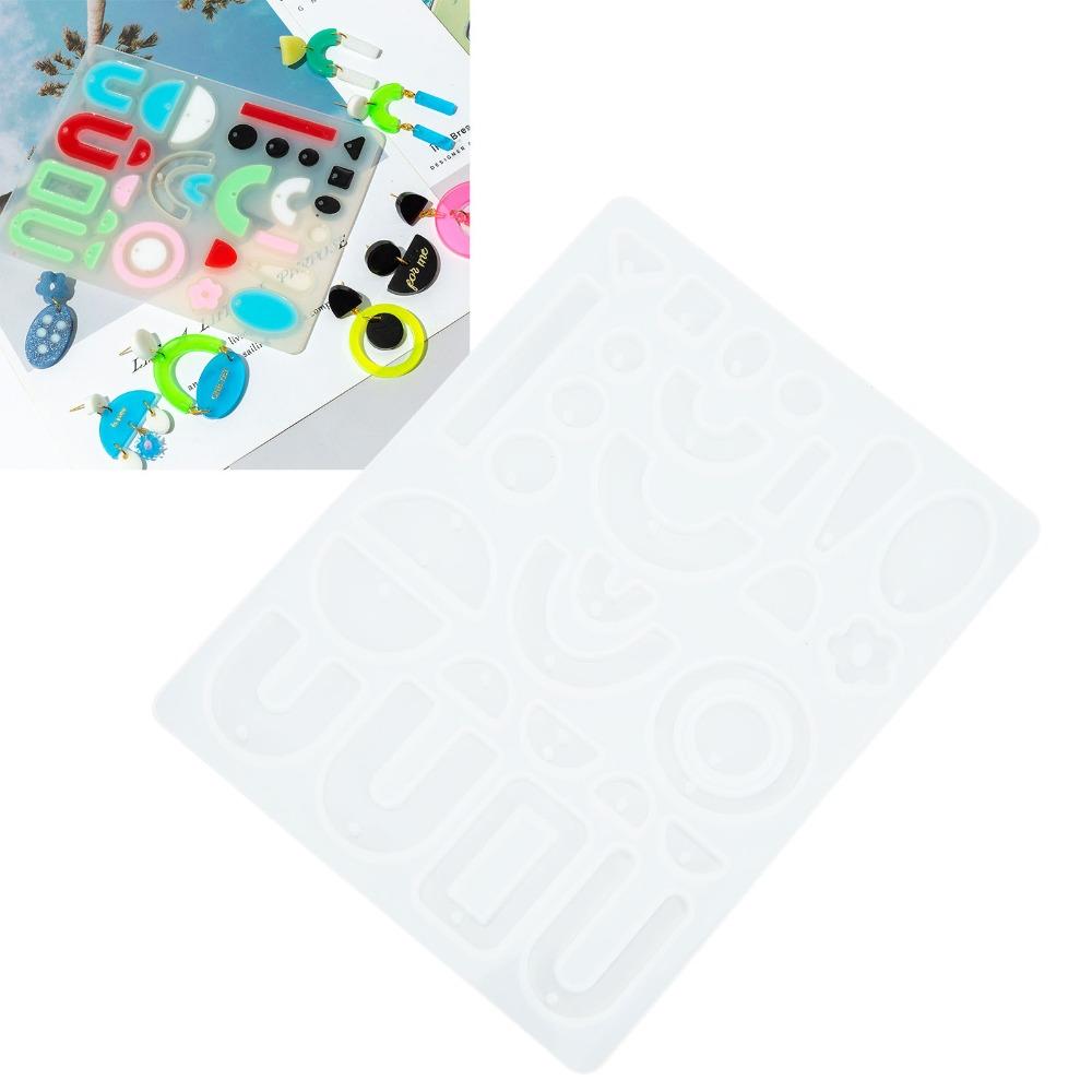 Elastic Silicone Earring Mould Reusable DIY Jewelry Mould Reusable Resin Mould DIY Jewelry Making