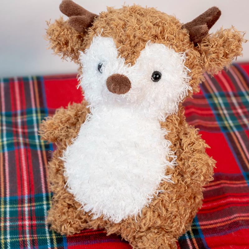 2024 Christmas Reindeer Scarf & Holiday Figurine Gift