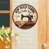 Vintage Metal Wall Sign Sew Much Time Rustic Home Decor Kitchen Living Room Farmhouse Plaque Indoor Outdoor Hanging